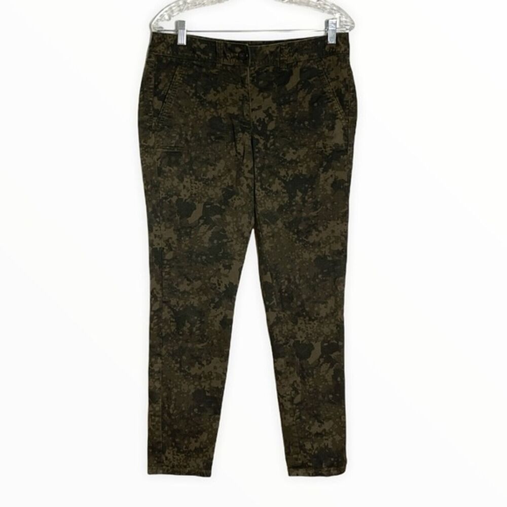Loft Pants Women 8 Marga Green Digital Print Camo Camouflage‎ Military Utility